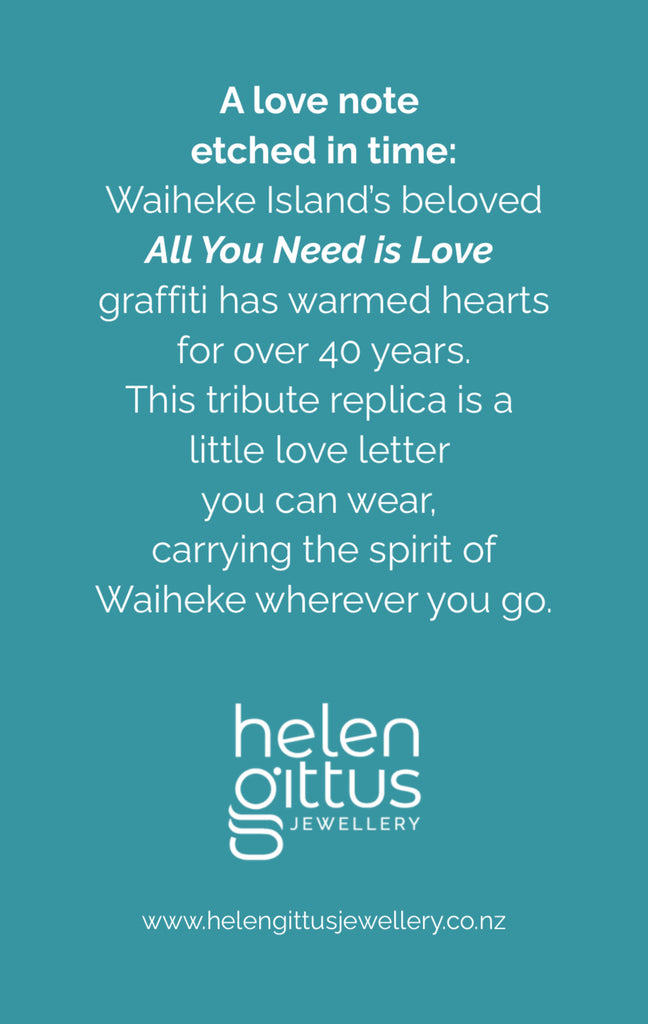 Promotional text for Helen Gittus Jewellery on a teal background